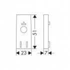 Hansgrohe podkładka dystansowa do korekty w pionie do Unica S Puro
