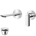 Vedo Aletta bateria umywalkowa podtynkowa z korkiem klik klak chrom