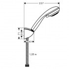 Hansgrohe Crometta 85 zestaw prysznicowy 1,25m lub 1,6m 27568000