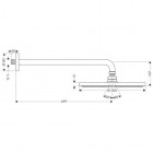 Hansgrohe Raindance AIR średnica 300 mm z ramieniem prysznicowym 450 mm