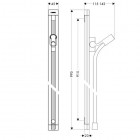 Hansgrohe drążek prysznicowy Raindance Unica S 0,90 m