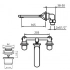 Vedo Cento bateria umywalkowa podtynkowa VBC1011/C/CH
