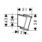 Hansgrohe uchwyt prysznicowy Porter Classic