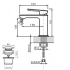 Vedo Otto bateria umywalkowa VBO8001/C/CH