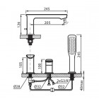 Vedo Otto bateria wannowa VBO8030/CH