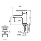 Vedo Lukka bateria umywalkowa VBL2001/C/CH