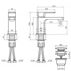 Vedo Mito bateria umywalkowa VBM3001/C/CH