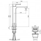 Vedo Mito bateria umywalkowa VBM3003/C/CH
