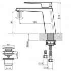 Vedo Sette bateria umywalkowa VBS7001/C/CH