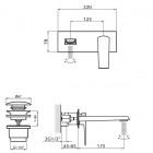 Vedo Sette bateria umywalkowa podtynkowa VBS7012/C/CH