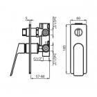 Vedo Desso kompletny zestaw wannowy VBD4231/20