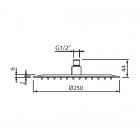 Vedo Desso kompletny zestaw wannowy I deszczownica 25 cm