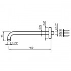 Vedo Desso kompletny zestaw wannowy III deszczownica 25 cm złoty