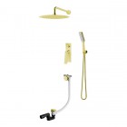 Vedo Desso kompletny zestaw wannowy III deszczownica 25 cm złoty