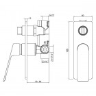 Vedo Mito kompletny zestaw wannowy VBD4241