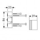 Hansgrohe zestaw przedłużający 25 mm do iBox universal