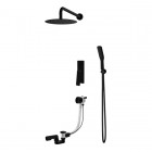 Vedo Desso Black kompletny zestaw wannowy podtynkowy czarny mat VBD4232/25/CZ