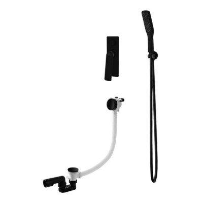 Vedo Desso Black kompletny zestaw wannowy podtynkowy czarny mat VBD4242/CZ