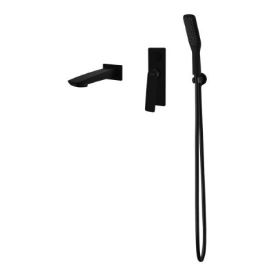 Vedo Desso Black kompletny zestaw wannowy podtynkowy czarny mat VBD4243/CZ