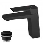 Vedo Sette Black bateria umywalkowa z korkiem klik klak czarny mat VBS7001/C/CZ