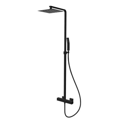 Vedo Sette Black zestaw natryskowy deszczownica 25 cm czarny mat VBS7077/25/CZ