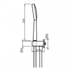 Vedo Zestaw prysznicowy podtynkowy czarny mat VSNS126/CZ