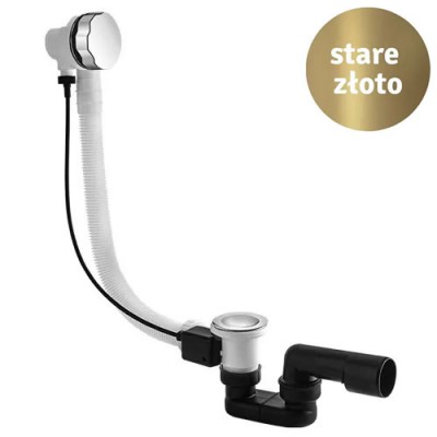 Vedo przelew wannowy z syfonem 57 cm stare złoto 242A/60/BR