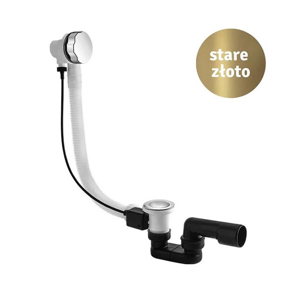 Vedo przelew wannowy z syfonem 57 cm stare złoto 242A/60/BR
