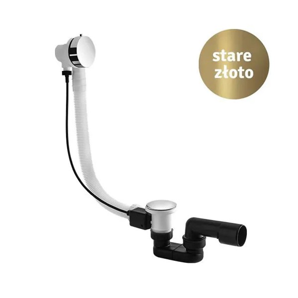 Vedo przelew wannowy z syfonem 57 cm stare złoto 246M/60/BR