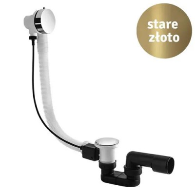 Vedo przelew wannowy z syfonem 100 cm stare złoto 246M/100/BR