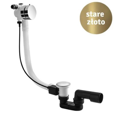 Vedo przelew wannowy z napełnianiem 57 cm stare złoto 346M/60/BR
