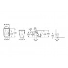 Roca Gap Square miska WC stojąca Rimless A347737000