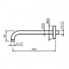 Demm Ramię do deszczownicy 30 cm chrom 6665/CH