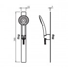 Vedo Zestaw prysznicowy chrom 4186/30/CH