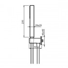Vedo zestaw natryskowy podtynkowy czarny VSNF126CZ