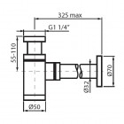 Vedo syfon umywalkowy okrągły chrom VSY1012/CH