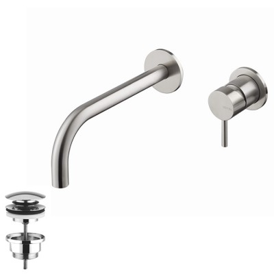 Vema Tiber Steel bateria umywalkowa podtynkowa bez korka V17050/K Vema Tiber Steel bateria umywalkowa podtynkowa bez korka V17050/K