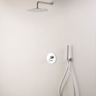 Vema Tiber Steel kompletny zestaw prysznicowy podtynkowy deszczownica 30 cm TIBZES30