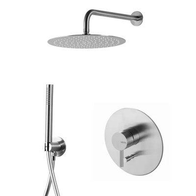 Vema Tiber Steel kompletny zestaw prysznicowy podtynkowy deszczownica 30 cm TIBZES30 Vema Tiber Steel kompletny zestaw prysznicowy podtynkowy deszczownica 30 cm TIBZES30