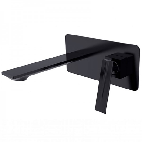 Besco Aspira bateria umywalkowa podtynkowa czarny mat