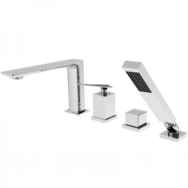 Besco Aspira bateria wannowa 4-otworowa chrom