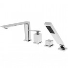 Besco Aspira bateria wannowa 4-otworowa chrom