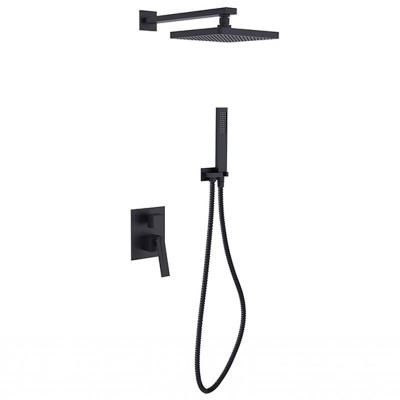 Besco Aspira I zestaw prysznicowy czarny mat
