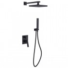 Besco Aspira I zestaw prysznicowy czarny mat
