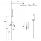Besco Aspira I zestaw prysznicowy chrom BP-AI-CH