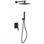 Besco Aspira II zestaw prysznicowy czarny mat