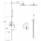 Besco Aspira II zestaw prysznicowy chrom