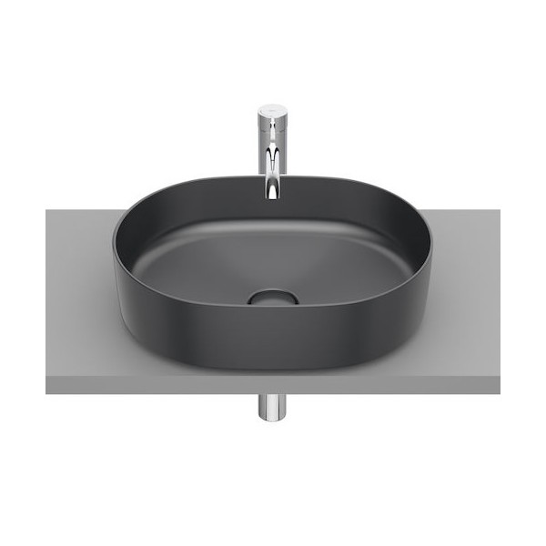 Roca Inspira Round umywalka nablatowa 50x37 cm onyks A327520640