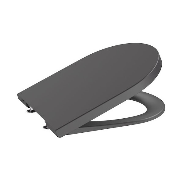 Roca Inspira Round deska WC wolnoopadająca Supralit® onyks A80152264B