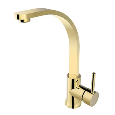 Besco Decco I bateria umywalkowa wysoka złota BU-DI-ZL